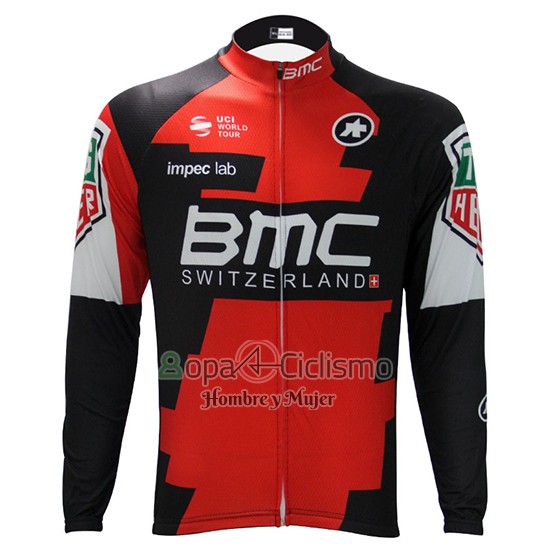 Bmc Ropa Ciclismo Culotte Largo 2017 Mangas Largas Rojo y Blanco